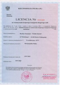 Euro-Trans - Certyfikowane usługi przewozu osób i towarów