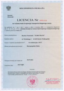 Euro-Trans - Certyfikowane usługi przewozu osób i towarów