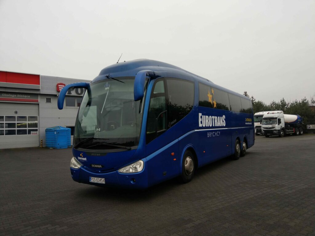 Scania Irizac autokar turystyczny na wycieczki - przewoźnik Ostrów, Kalisz, Jarocin